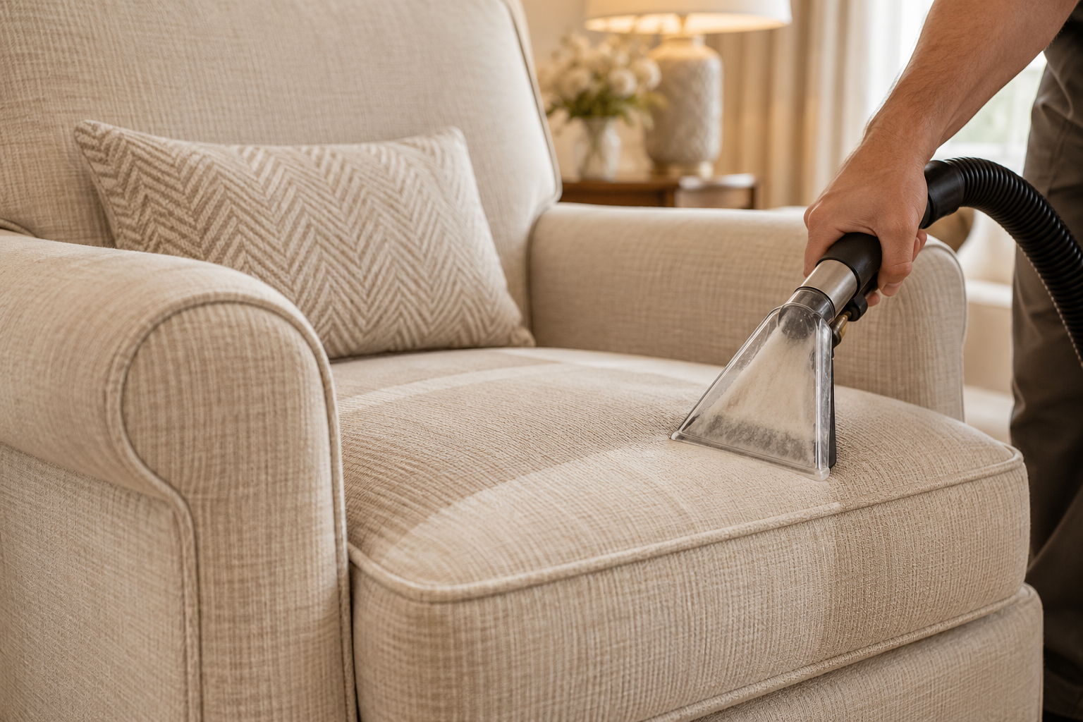Limpieza de sillón